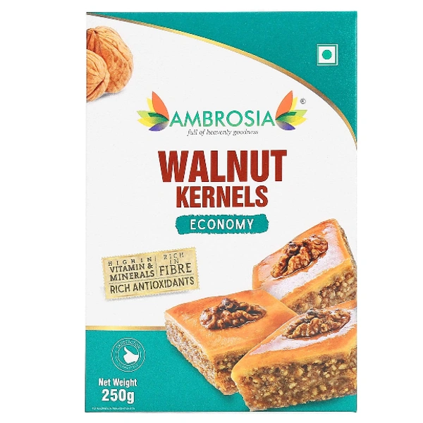 Ambrosia Indian Walnut Kernels - Economy - 250gms